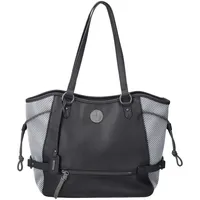 Rieker Shopper Taschen Damen Schultertasche H1066, Farbe:Schwarz - Schwarz