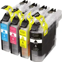 Ampertec 4 Kompatible Tinten ersetzt Brother LC-121 Multipack KCMY