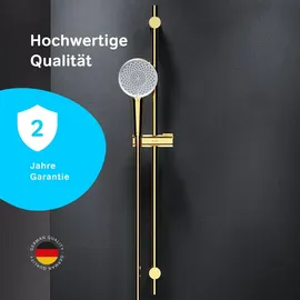 AM.PM Duschset Gold Brauseset, Handbrause Set, Duschsäule, Duschkopf-Set