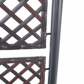 Mendler Rankkasten HWC-D76 142 x 43 x 43 cm Braun