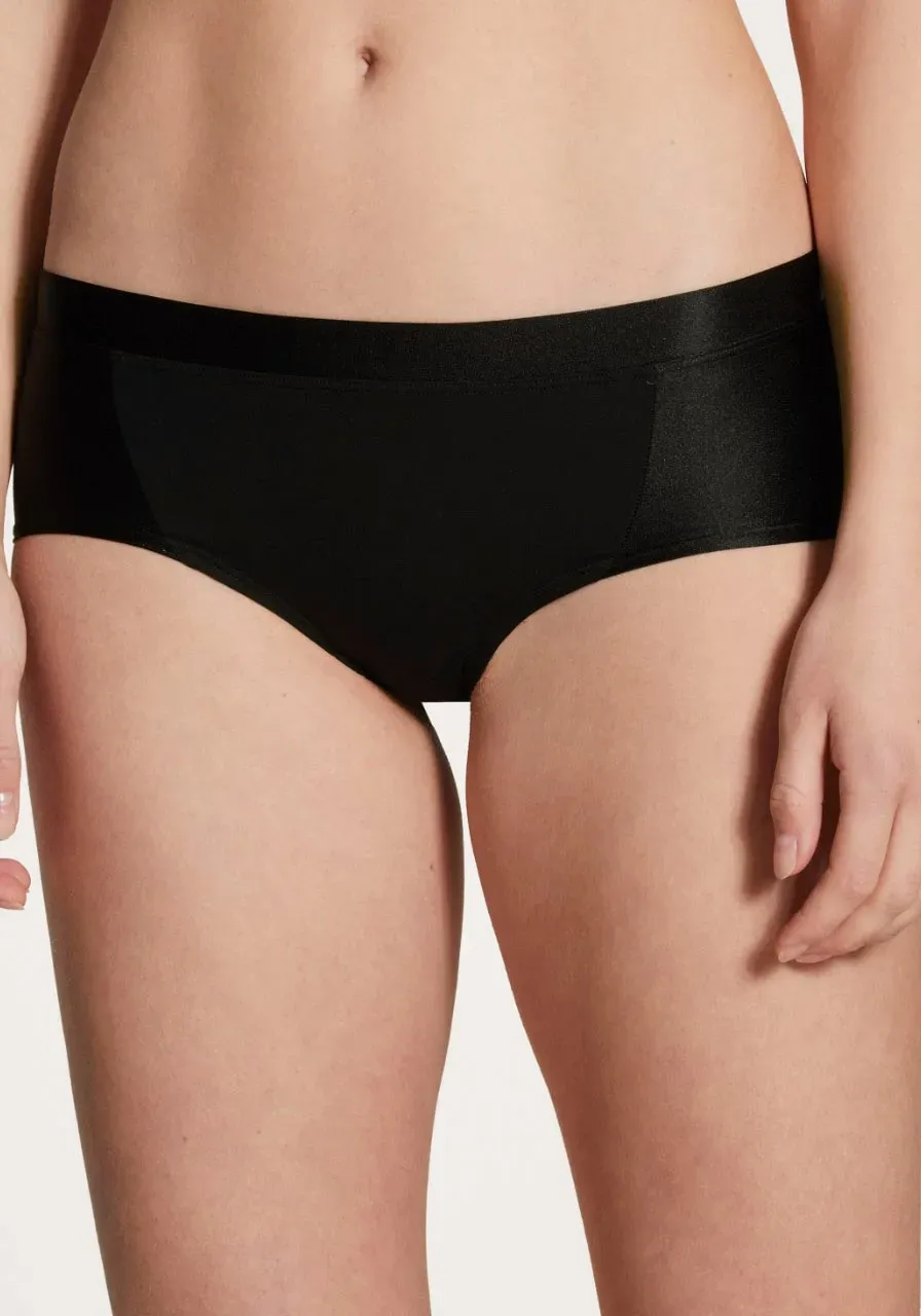 CALIDA Panty »Cate«, mit Satinblenden an den Beinausschnitten CALIDA schwarz XS (36/38)