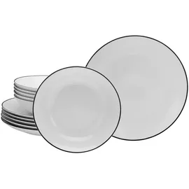 CreaTable Luna Kombiservice 12-tlg. schwarz