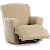 ECOMMERC3 Bi-elastischer Sesselbezug für gemeinsame Füße, einteilig, Sofaüberzug, Relax-Füße, Beige, Passform aus Schaumstoffen