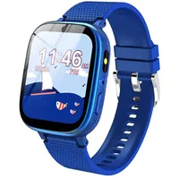 Smartwatch Kinder, 1,83′′ Kinderuhr mit 30 Spielen, Anrufe, Kamera, Musik, Schrittzähler, Wecker, Lernkarte, Hörbuch, Geschenk für 3-12 Mädche... - Blau