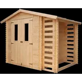 Gartenhaus Holz 256x200 M386C Schuppen Gerätehaus Geräteschuppen 5m2 Garten