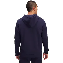 Under Armour Icon Fleece Taping Reißverschlusspullover - Midnight Navy / White - M