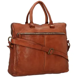Harold's Submarine Handtasche Leder 38 cm Laptopfach braun