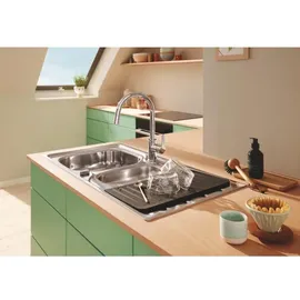 Grohe Abtropfablage (Material: Silikon, 450 x 250 mm Keramik/schwarz - Schwarz