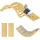 aiyaplay Kletterdreieck 4 in 1 Set mit Rutsche Naturholz