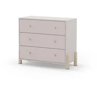CaliCosy Kinderkleiderschrank Enola 40 x 80 x 90 cm Holz lackiert beige