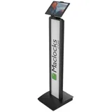 Compulocks Cling BrandMe Universal Tablet Floor Stand Black - Ständer - für Tablet - abschließbar - Stahl - schwarz - Bildschirmgröße: bis zu 13 - Montagefläche: 100 x 100 mm - bodenstehend
