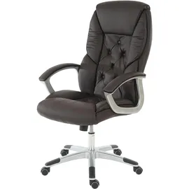 MCW Profi-Bürostuhl H42 XXL Kunstleder Braun