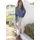 LASCANA Crepebluse smokey blue 38