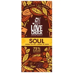 Lovechock Tafel Soul Zartbitter-Schokolade mit Karamellnot bio