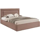 Mirjan24 Polsterbett Braun, Textil, Rechteckig, 140x200 cm, Schlafzimmer, Betten, Polsterbetten
