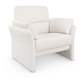DOMO collection Sessel Pina Mikrofaser 99 x 95 x 88 cm Beige