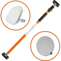 PremiumX Fensterhalter 101-175cm Spannweite Balkon Fenster Klemm-Halterung für Satellitenschüssel