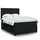 vidaXL Boxspringbett mit Matratze Schwarz 140x200 cm Samt