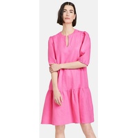 GERRY WEBER Midikleid Leinenkleid mit angesetztem Rockteil rosa 40