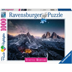 Ravensburger Puzzle Drei Zinnen, Dolomiten, 1000 Puzzleteile, Made in Germany; FSC®- schützt Wald - weltweit bunt