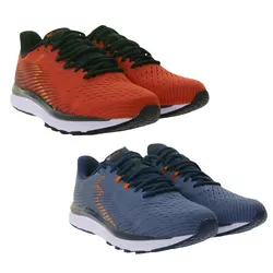 361° KAIROS Herren Lauf-Schuhe mit QU!K Flex Technik Sport-Schuhe mit Ortholite-Sohle Y2207 Rot oder Blau-Grau - 40