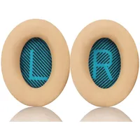 Ohrpolster für Bose QuietComfort 35 QC35 & QC35 ii, QC25, QC15, QC2 / Ae2, Ae2i, Ae2w / SoundTrue & SoundLink Around-Ear & Around-Ear II – Bose Kopfhörer Ohrpolster Ersatzpolster (Beige)
