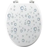 Dynamic24 WC Sitz Deckel "Bubble" Metallscharniere Toilette WC-BrilleToilettendeckel