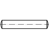 Industrial Quality Supplies DIN 7 Zylinderstift, Toleranzfeld m6, Edelstahl