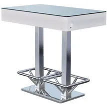 GGM Möbel LED Club Stehtisch | B:T:H 120 x 70 x 121 cm | RGB | Akku | LED Club Bartisch