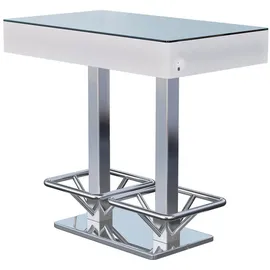 GGM Möbel LED Club Stehtisch | B:T:H 120 x 70 x 121 cm | RGB | Akku | LED Club Bartisch