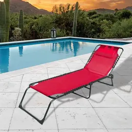 marbueno summer Marbueno Sonnenliege 190 x 58 x 27 cm Rot