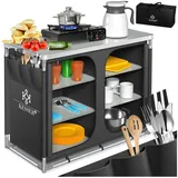 Kesser Campingküche Typ F6 Anthrazit/Silber