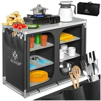 Kesser Campingküche Typ F6 Anthrazit/Silber