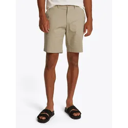 Shorts TOMMY HILFIGER "HARLEM SHORT 1985", Herren, Gr. 40, N-Gr, grün (sandalwood), Stoff, Obermaterial: 97% Baumwolle, 3% Elasthan, Basic, relaxed fit kniefrei, Hosen, in klassischem Design