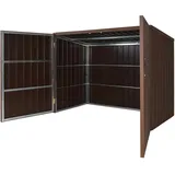 MCW Mülltonnenverkleidung MCW-J29 213 x 172 x 112 cm braun