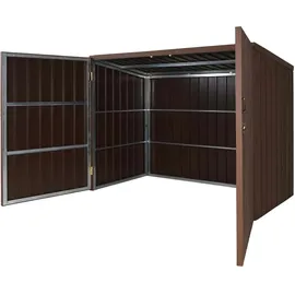 MCW Mülltonnenverkleidung MCW-J29 213 x 172 x 112 cm braun