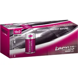 Tecxus D (Mono)/HR20 - 10000 mAh - Nickel-Metallhydrid Akku (NiMH), 1,2 V