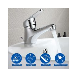 Wasserhahn Bad Einhandmischer Waschbecken Armatur Badarmatur Mischbatterie Waschtischmischer für