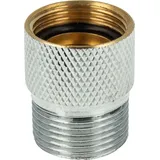 tecuro Schlauchplatzsicherung 3/4 Zoll, Messing verchromt - Gold