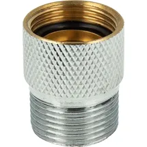 tecuro Schlauchplatzsicherung 3/4 Zoll, Messing verchromt - Gold