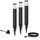 Philips Sockelleuchte Kunststoff 52,5 cm 3er Set schwarz