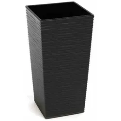 SIENA GARDEN Pflanzgefäß »Modern«, Kunststoff, graphitfarben, rechteckig - grau