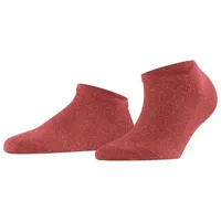 Falke Damen Shiny W SN Lyocell kurz einfarbig 1 Paar Sneakersocken, Rot (Lobster 8862), 39-42 - 39-42