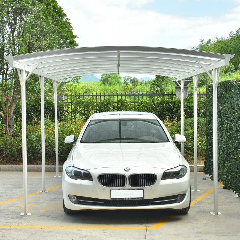 Carport aus Aluminium weiß 3x5,76m & Polycarbonat 6mm X-METAL