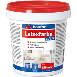 Baufan Latex Weiß classic 750 ml