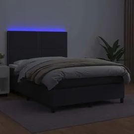 vidaXL Boxspringbett 140 x 200 cm Schwarz