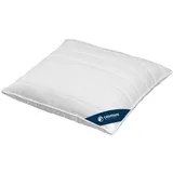 casimum 3-Kammer Comfort Faserkissen, Füllung: 3D-Hohlfaser (Außen) und hochbauschiger Faserflaum (Innen), allergikerfreundlich, für Rücken- und Seitenschläfer (80 x 80 cm)