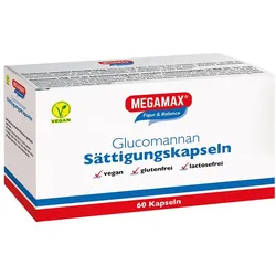 MEGAMAX Sättigungskapseln Glucomannan