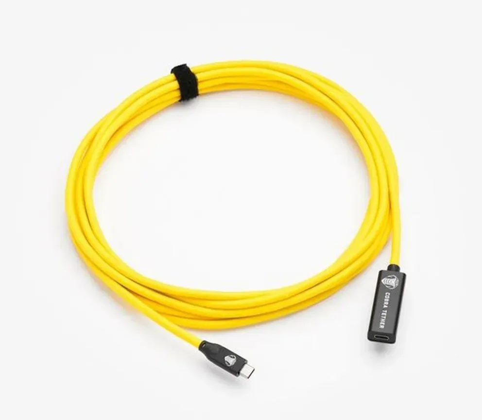 COBRAUNION USB-C Verlängerungskabel 5m gelb