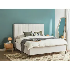 Beliani Sezanne 180 x 200 cm Cremeweiß